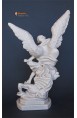 Statua San Michele Arcangelo effetto Capodimonte 30cm